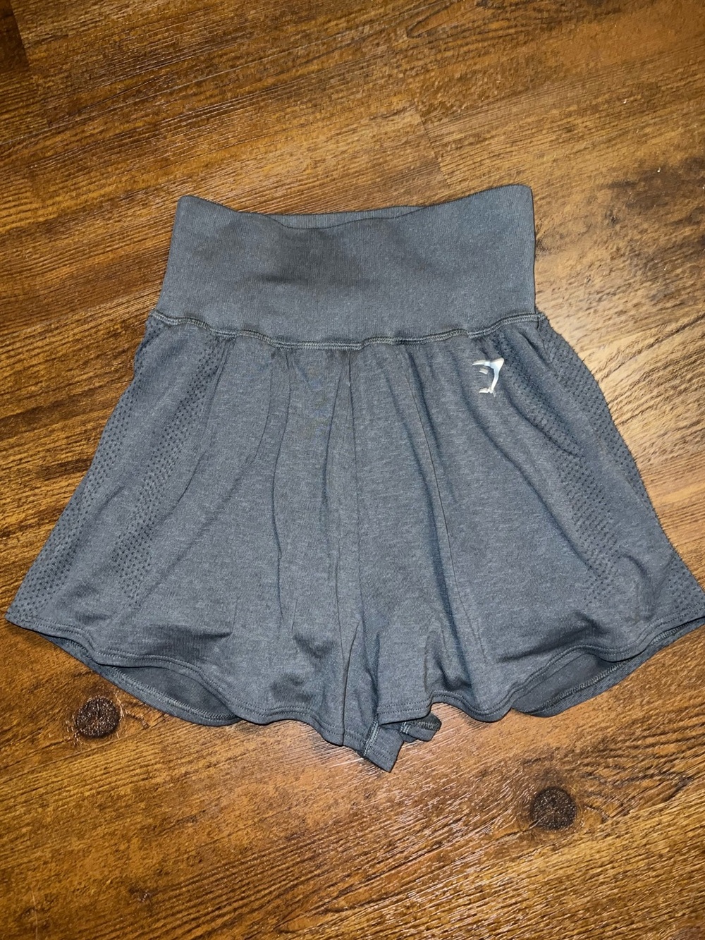 Gymshark Vital Seamless 2-1 Gray High Waist Black Training Shorts Set Size S - Picture 2 of 10